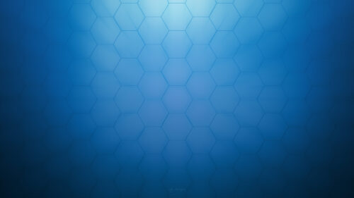 Minimalist Blue Hexagon Geometric Pattern 4K Desktop Wallpaper