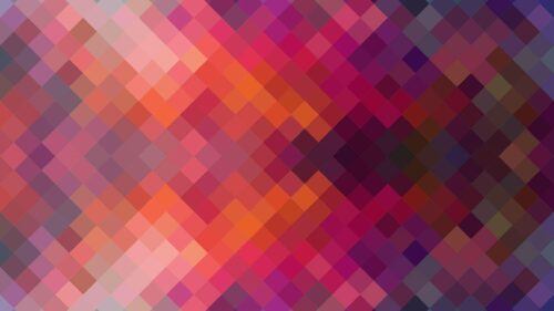 Abstract Geometric Pixel Art Gradient Red and Purple Desktop Wallpaper