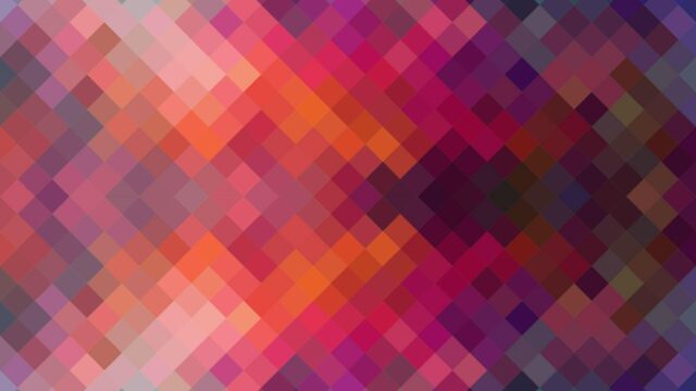 Abstract Geometric Pixel Art Gradient Red and Purple Desktop Wallpaper