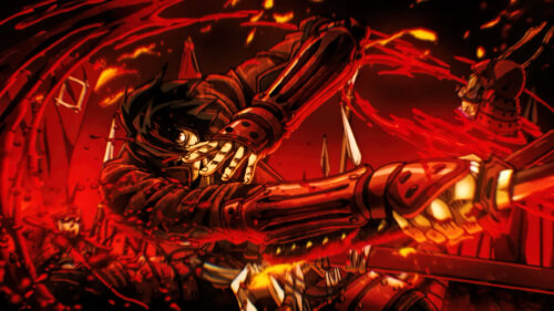 Intense Anime Samurai Battle Action 4K Desktop Wallpaper