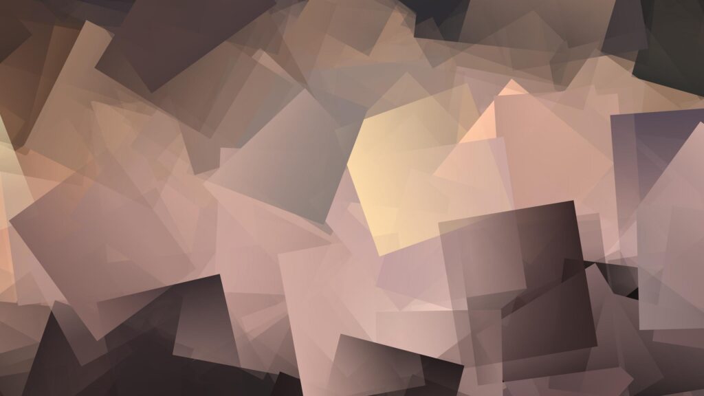 Abstract Geometric Brown and Beige Overlapping Squares Desktop Wallpaper