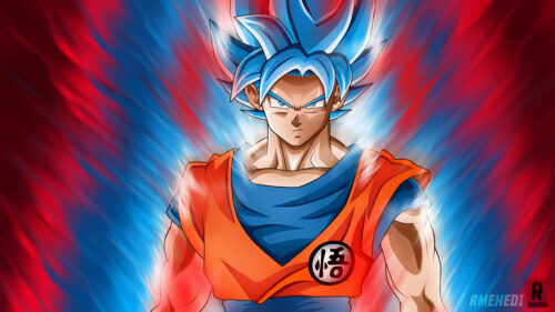 Son Goku Super Saiyan Blue Aura Dragon Ball Super PC Wallpaper