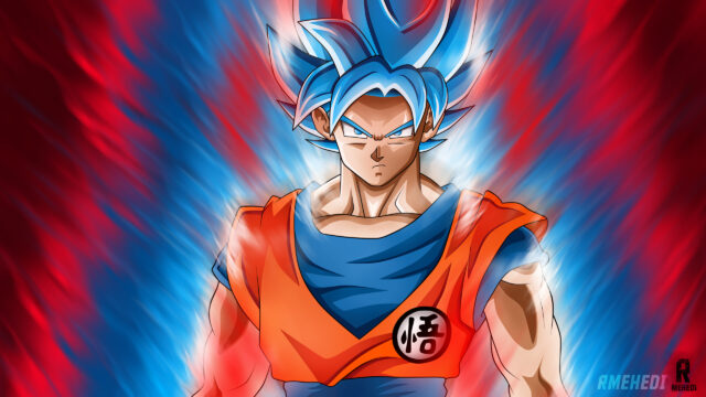 Son Goku Super Saiyan Blue Aura Dragon Ball Super PC Wallpaper