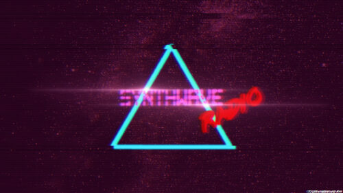 Synthwave Radio Neon Triangle Aesthetic Cyberpunk PC Wallpaper