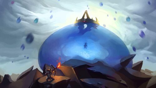 King Slime Fantasy Warrior Archery Battle PC Wallpaper