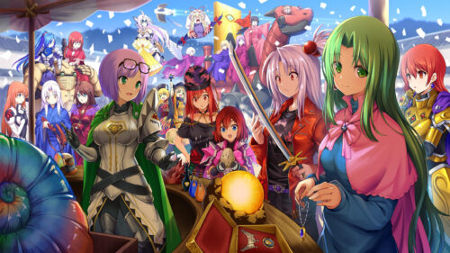 Anime Fantasy Marketplace Gathering 4K Desktop Wallpaper