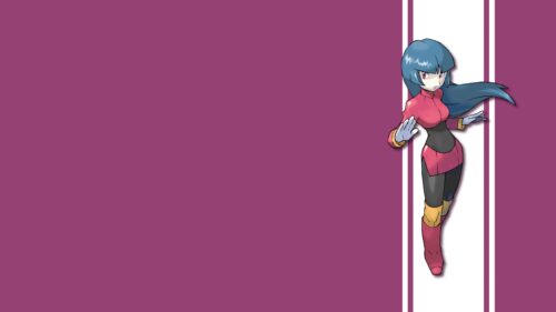 Sabrina Pokemon Anime Girl Minimalist Purple PC Wallpaper