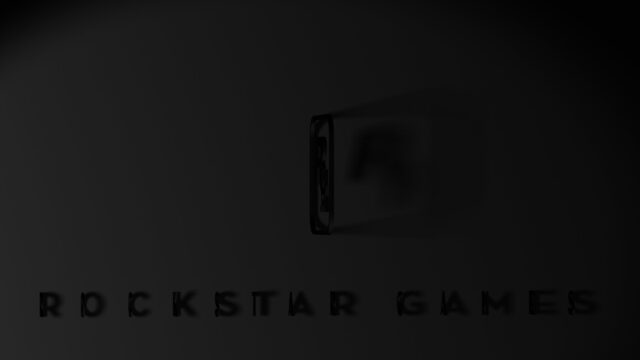 Minimalist Rockstar Games Logo 3D Dark Background PC Wallpaper