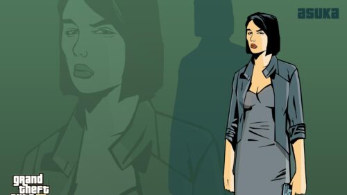 Asuka Kasen from GTA III Minimalist Style 4K PC Desktop Wallpaper