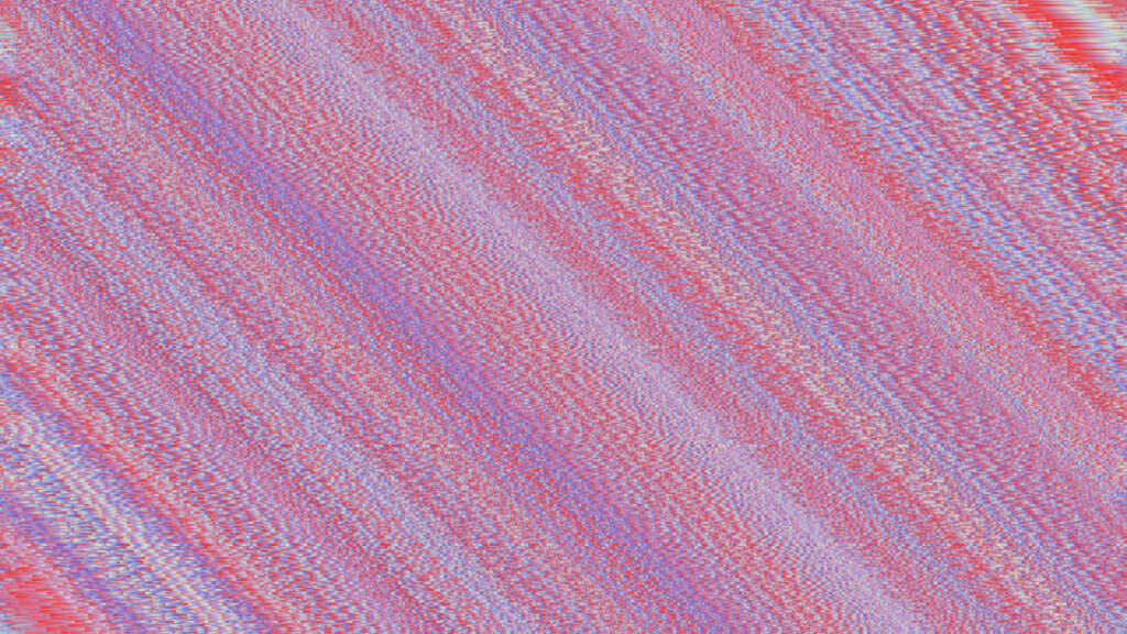 Abstract Glitch Art Digital Texture in Red and Blue PC Wallpaper