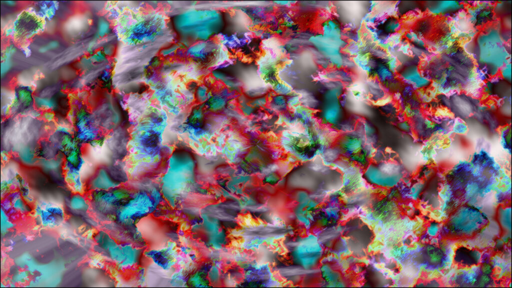 Vibrant Abstract Fluid Texture with Multicolored Liquid Splatter 4K Wallpaper