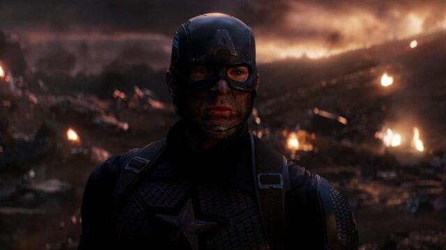 Captain America Standing on Battlefield Avengers Endgame Desktop Wallpaper