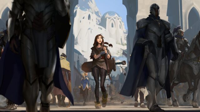 Taliyah Walking Through Demacia League of Legends 4K Desktop Wallpaper