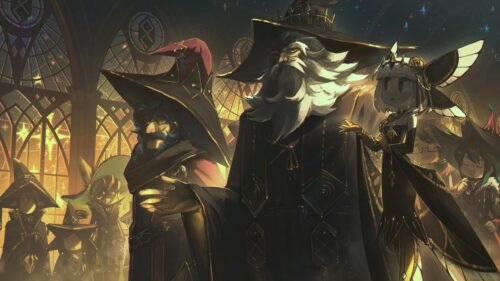 Enigmatic Council of Mages and Sorcerers Fantasy Art 4K Desktop Wallpaper