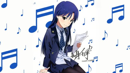 Chihaya Kisaragi Anime Music Aesthetic 4K Desktop Wallpaper