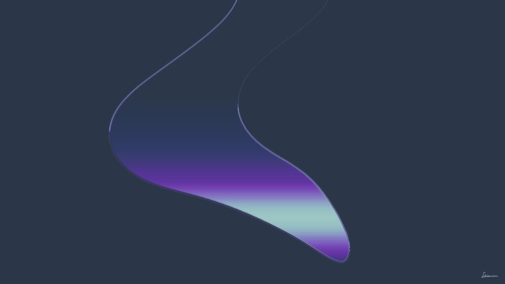 Minimalist Abstract Fluid Gradient Wave 4K Desktop Wallpaper