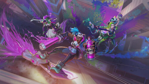 League of Legends Street Demons Character Action Art 4K Desktop Wallpaper