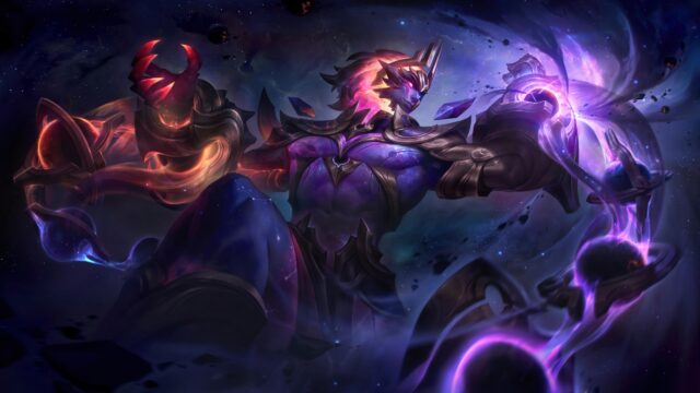 Cosmic Dark Star Pantheon League of Legends 4K Desktop Wallpaper