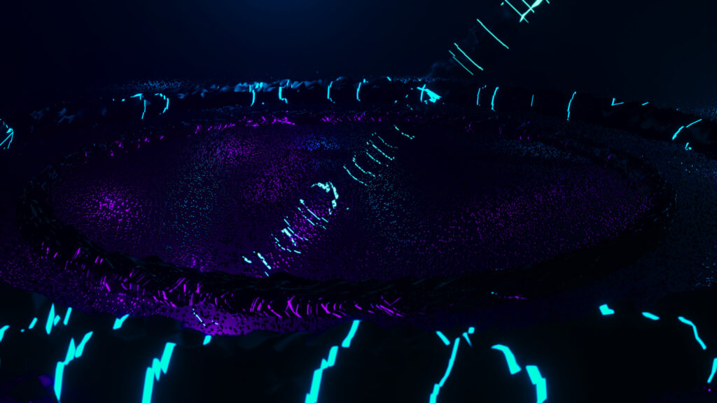 Abstract Neon Cyberpunk Vortex 4K Desktop Wallpaper