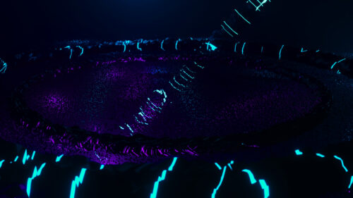 Abstract Neon Cyberpunk Vortex 4K Desktop Wallpaper