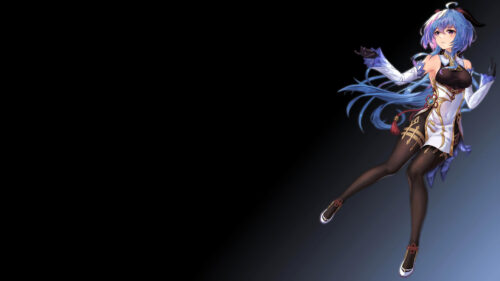 Ganyu from Genshin Impact Graceful Anime Portrait 4K Desktop Wallpaper