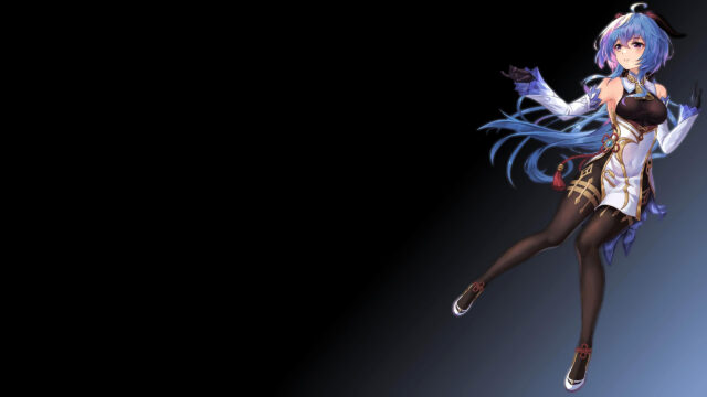 Ganyu from Genshin Impact Graceful Anime Portrait 4K Desktop Wallpaper