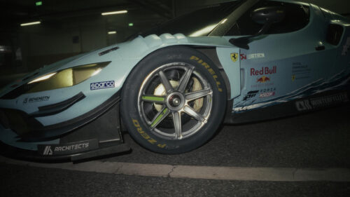 Custom Light Blue Ferrari Racing Car Forza Horizon 6 Aesthetic PC Wallpaper