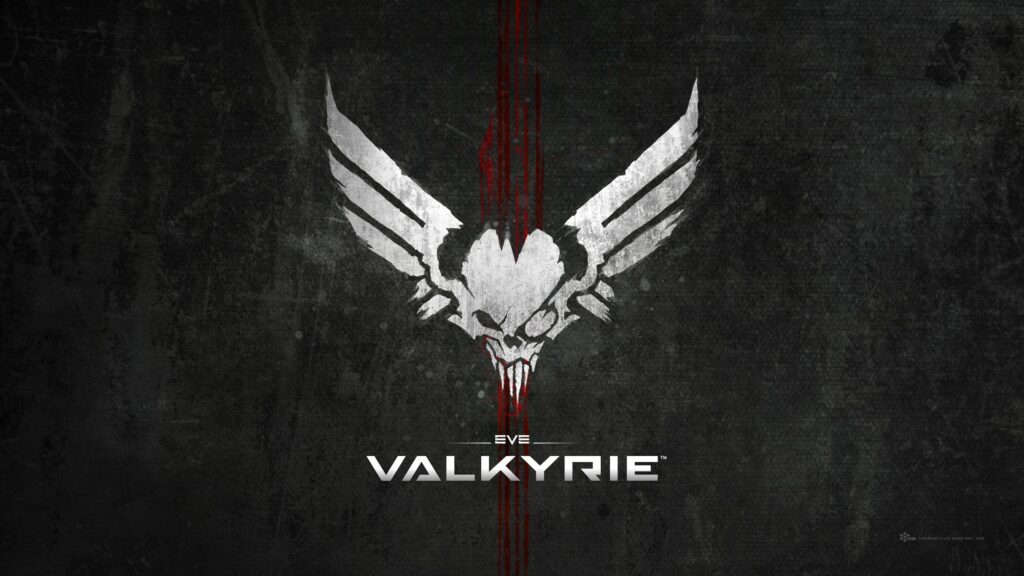 Eve Valkyrie Logo Dark Grunge Aesthetic 4K Desktop Wallpaper