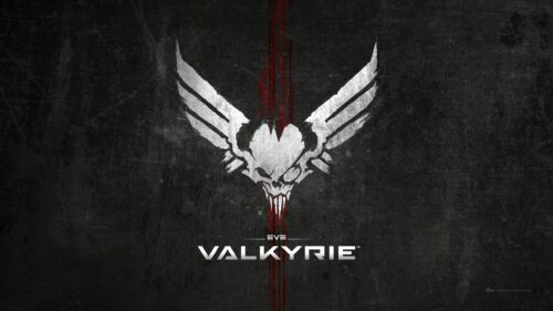 Eve Valkyrie Logo Dark Grunge Aesthetic 4K Desktop Wallpaper