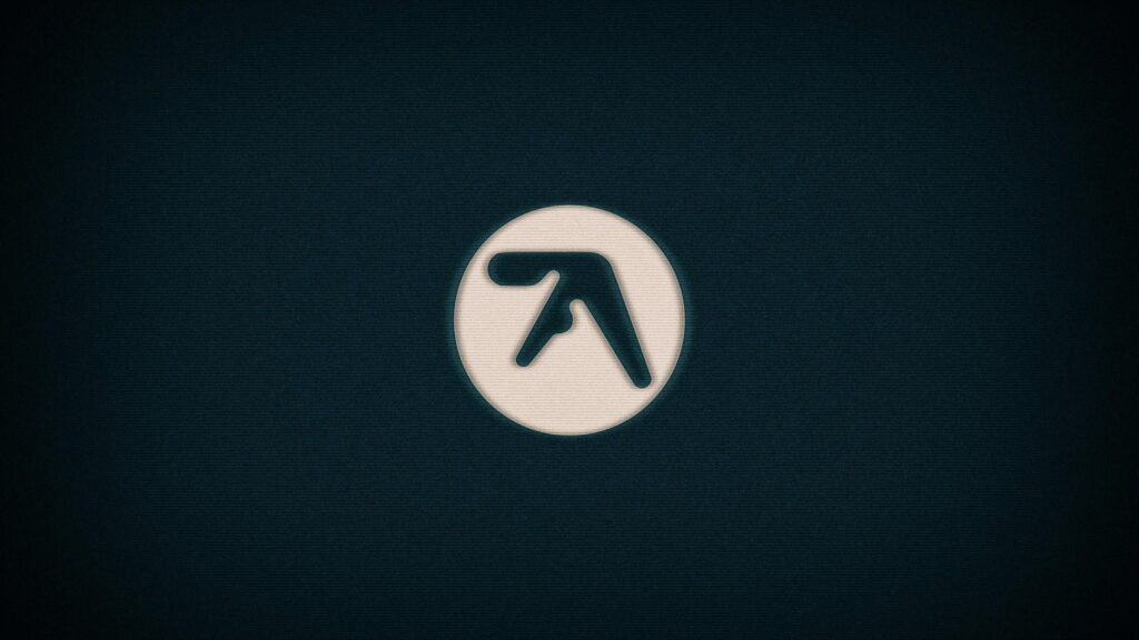 Aphex Twin Logo Minimalist Dark Aesthetic Desktop Wallpaper