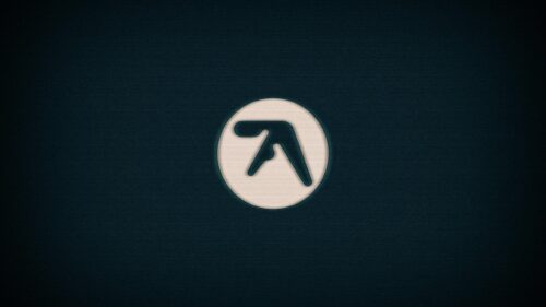 Aphex Twin Logo Minimalist Dark Aesthetic Desktop Wallpaper