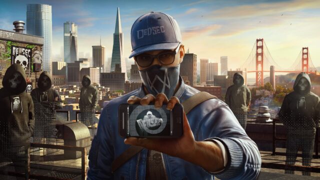 Marcus Holloway DedSec Watch Dogs 2 San Francisco Skyline 4K Desktop Wallpaper