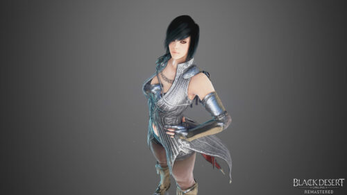 Black Desert Online Female Warrior in Silver Armor PC Wallpaper