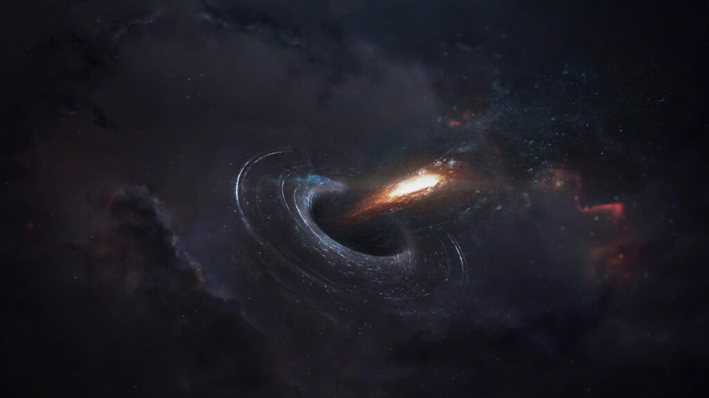 Stunning Black Hole Event Horizon Cosmic Space 4K Desktop Wallpaper