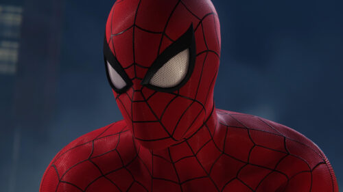 Close-up Cinematic Spider-Man Masked Portrait 4K Desktop Wallpaper