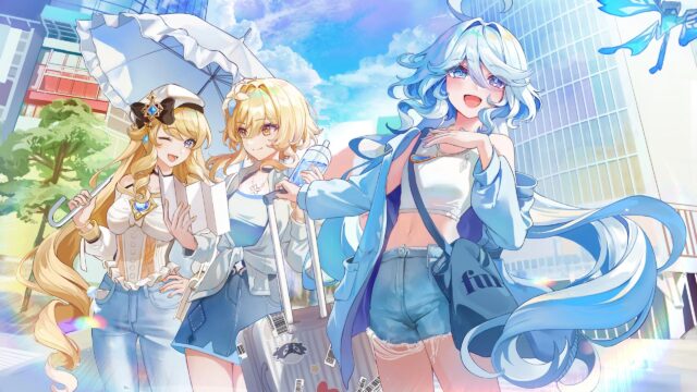 Anime Girls Summer Vacation Travel Trip 4K Desktop Wallpaper