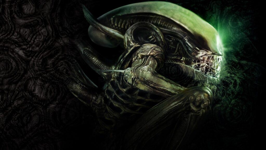 Iconic Xenomorph Bio-Mechanical Horror Alien 4K Desktop Wallpaper