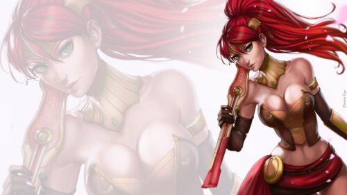 Pyrrha Nikos RWBY Anime Warrior High Definition Desktop Wallpaper