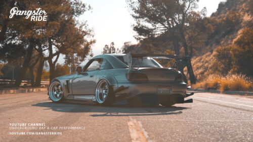 Modified Silver Honda S2000 Widebody Sports Car on Mountain Road 4K Desktop Wallpaper