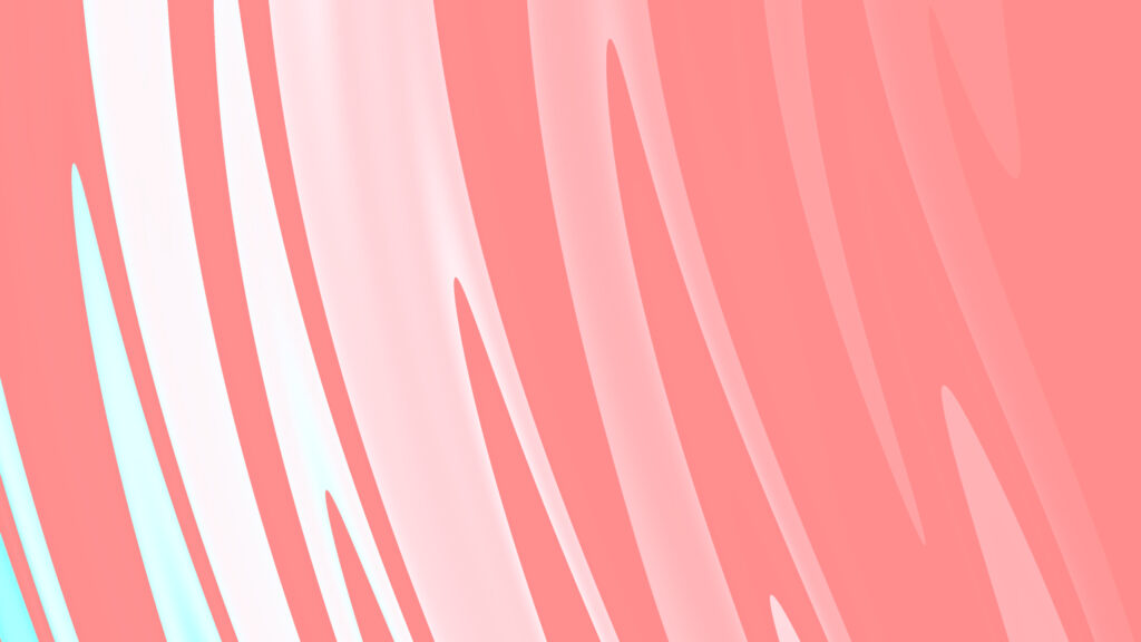 Minimalist Soft Coral and White Abstract Waves 4K Desktop Wallpaper