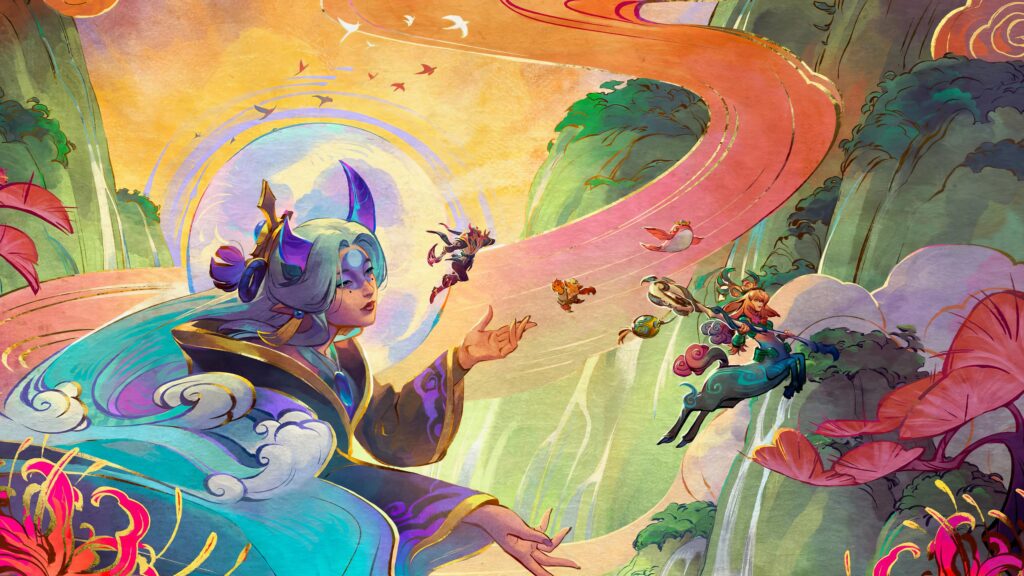 Fantasy Goddess and Mystic Creature Art 4K Desktop Wallpaper