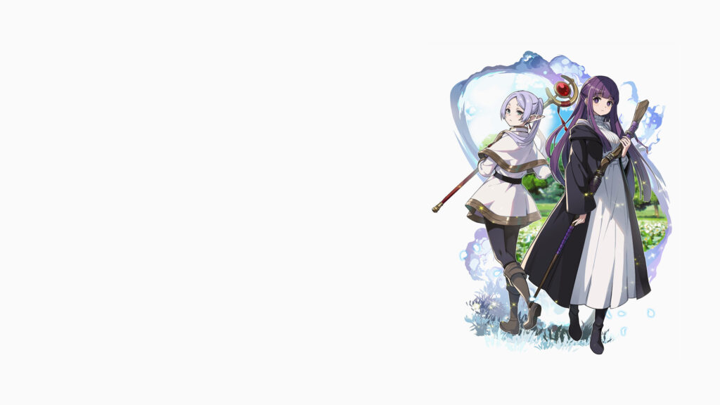 Frieren and Fern Anime Duo High-Quality Desktop Wallpaper