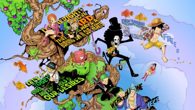 One Piece Straw Hat Pirates Adventure Art 4K Desktop Wallpaper
