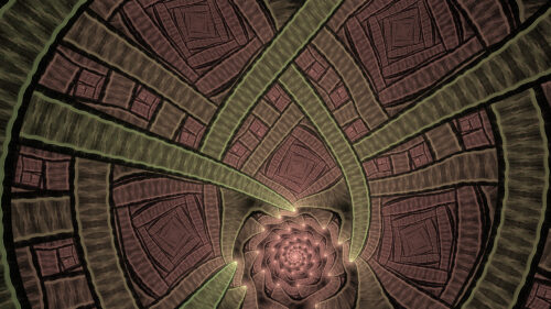 Intricate Geometric Spiral Fractal Pattern 4K Desktop Wallpaper