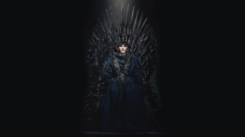 Bran Stark Sitting on the Iron Throne Game of Thrones 4K Desktop Wallpaper