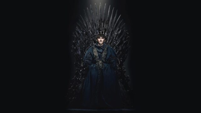 Bran Stark Sitting on the Iron Throne Game of Thrones 4K Desktop Wallpaper