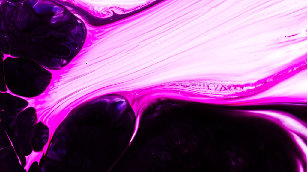 Abstract Pink and Deep Purple Fluid Liquid Art 4K Desktop Wallpaper