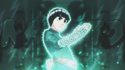 Rock Lee Glowing Aura Anime Desktop Wallpaper 4K