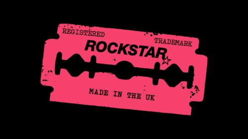 Minimalist Rockstar Razor Blade Design Aesthetic 4K Wallpaper