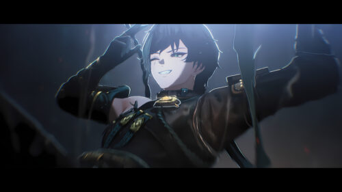 Acheron Honkai Star Rail Dark Anime Aesthetic Desktop Wallpaper
